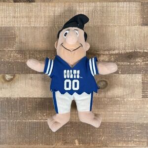 Vintage 1994 Hanna-Barbera Fred Flintstone Indianapolis Colts NFL Plush Doll Toy